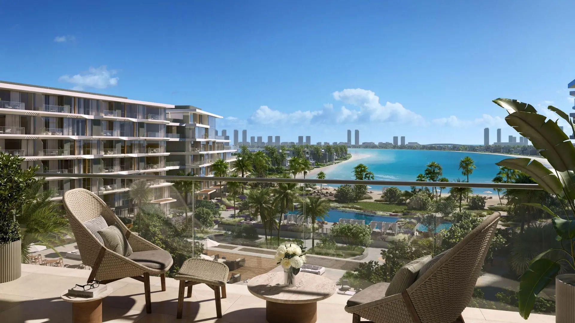 Palm Central Balcony View