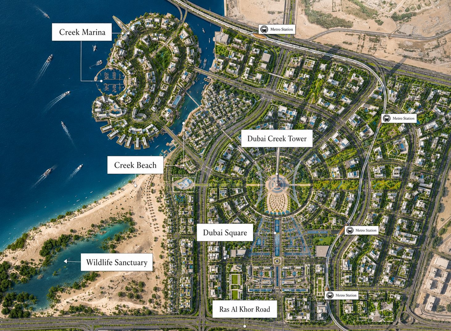 Dubai Creek Harbour Location